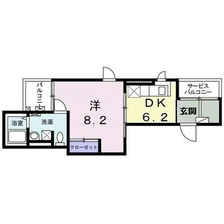 グランコーナ高崎の物件間取画像
